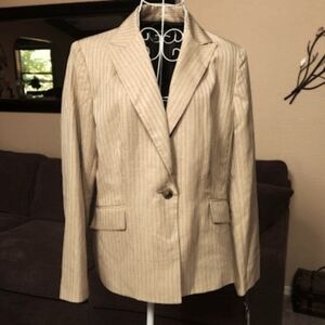 NWT Evan Picone pinstriped suit blazer sz 14
